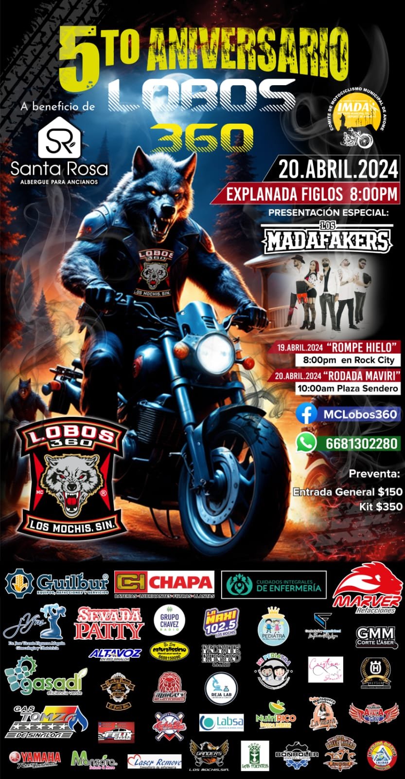 5to aniversario lobos 360 los mochis